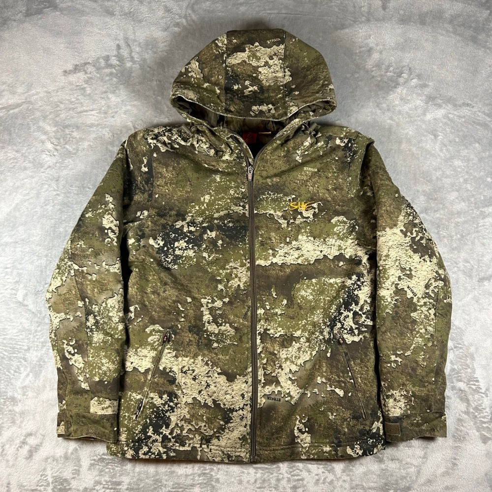 SHE Outdoor Strata Camo Hooded Hunting Jacket Insulated Womens Medium M